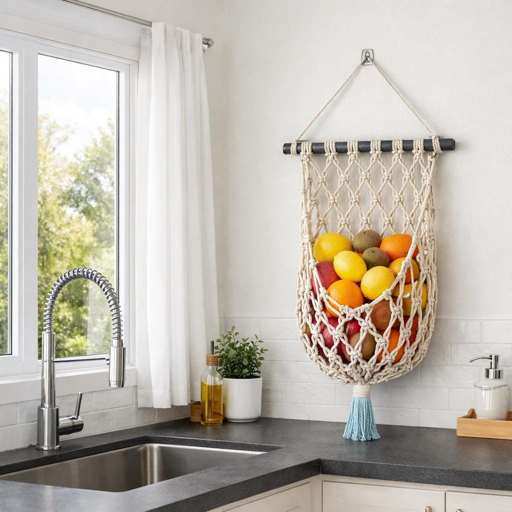 30 Crochet Hammock Patterns for Home, Pets, and Playful Storage 25 Macrame Fruit Hammock Crochet Pattern PDF, Hanging Fruit Basket Tutorial