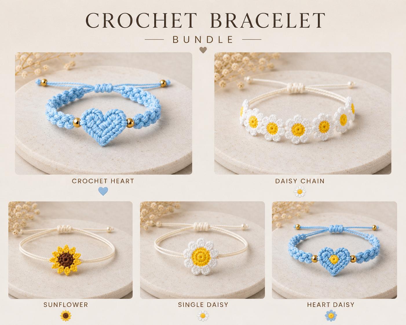 Crochet Bracelet Pattern Bundle