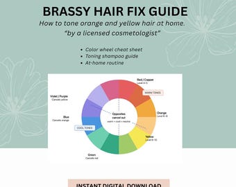 Guía para corregir el tono cobrizo del cabello: Cómo matizar el cabello naranja y amarillo (Descarga digital)