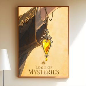 Lord of Mysteries Poster, Klein Moretti Pendulum Wall Art, The Fool Anime Print, Light Novel Inspired Decor, Fantasy Manga Artwork