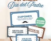 Father’s Day Coupon Book en Español, Father’s Day gift, Día del padre, Birthday Dad, Printable Coupon Book