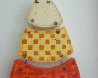 Candy Corn wall hanging, Fall decor, tole painted, Candy corn, gift for her, hostess gift