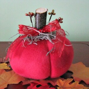 Pumpkins, Red Pumpkins, Fall Decor, Autumn Decor, Home Decor, Fleece ...