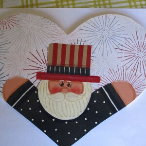 Uncle Sam wall hanging, patriotic decor, door hanging, tole painting, gift for her, hostess gift