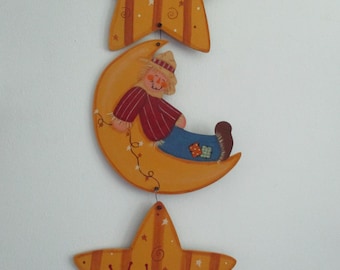 Autumn wall hanging, scarecrow wall hanging, fall decor, tole painted, wall hanging, autumn wall hanging, gift for her, hostess gift