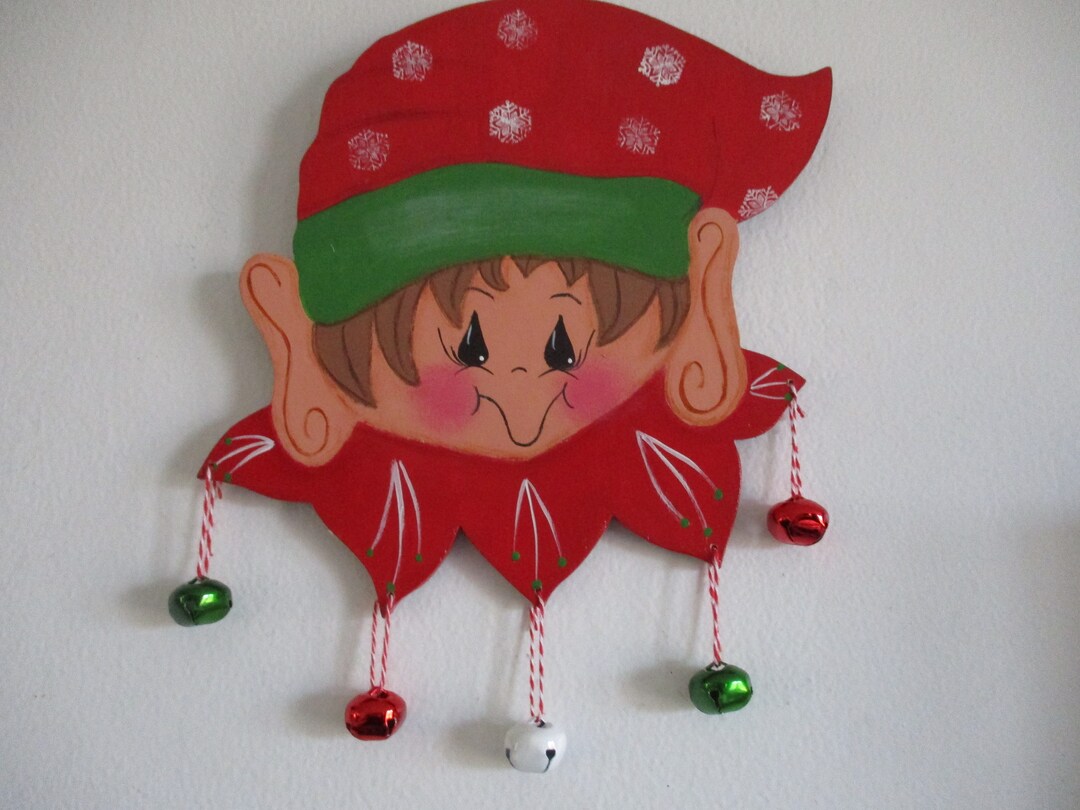 Elf Wall Hanging Christmas Decor Christmas Wall Hanging Etsy