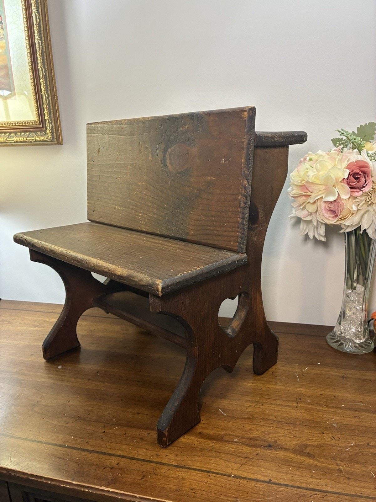 Vintage School Bench - Etsy