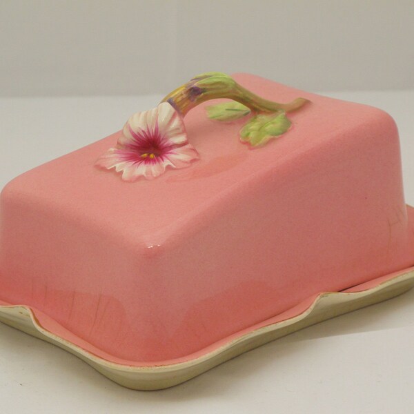 Butter Dish - Pink - Royal Winton