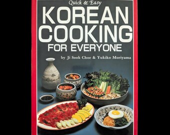 Vintage Korean Cooking For Everyone Cookbook Korean Recipes Asian Cuisine Hardcover Cookbook