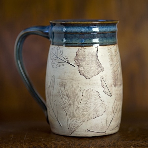 Handmade Ceramic Mug - 16oz Coffee Mug - Rustic Mug - Pottery Mug