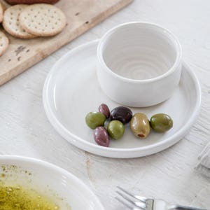 Tiny pottery bowl - made to order, creamy white