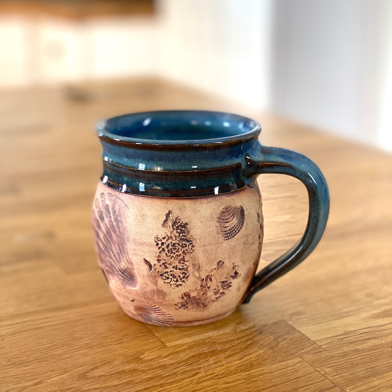 Coffee Lover Pottery Mug Handmade Mug Gift for Her/Him, Wedding Party, Ceramics by Julia E. Dean image 7