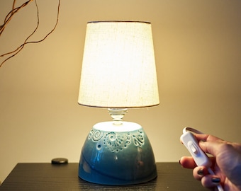 Small Ceramic Lamp - handmade in NY by juliaedean