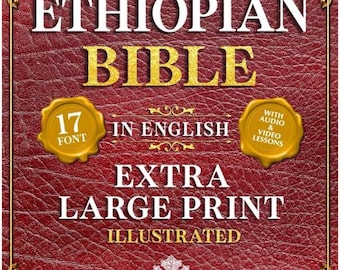 Komplette äthiopische Bibel in Englisch - 88 Bücher Illustriert, Hardcover (Extra Large Print Edition)