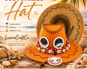 Anime Pirate Ace Cowboy Hat | Unisex Cosplay Sun Cap, One Piece Inspired Streetwear
