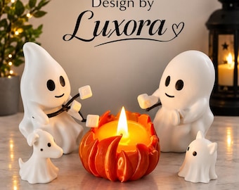 Ghost Campfire Halloween Decor | Spooky Tabletop Decoration, Seasonal Display