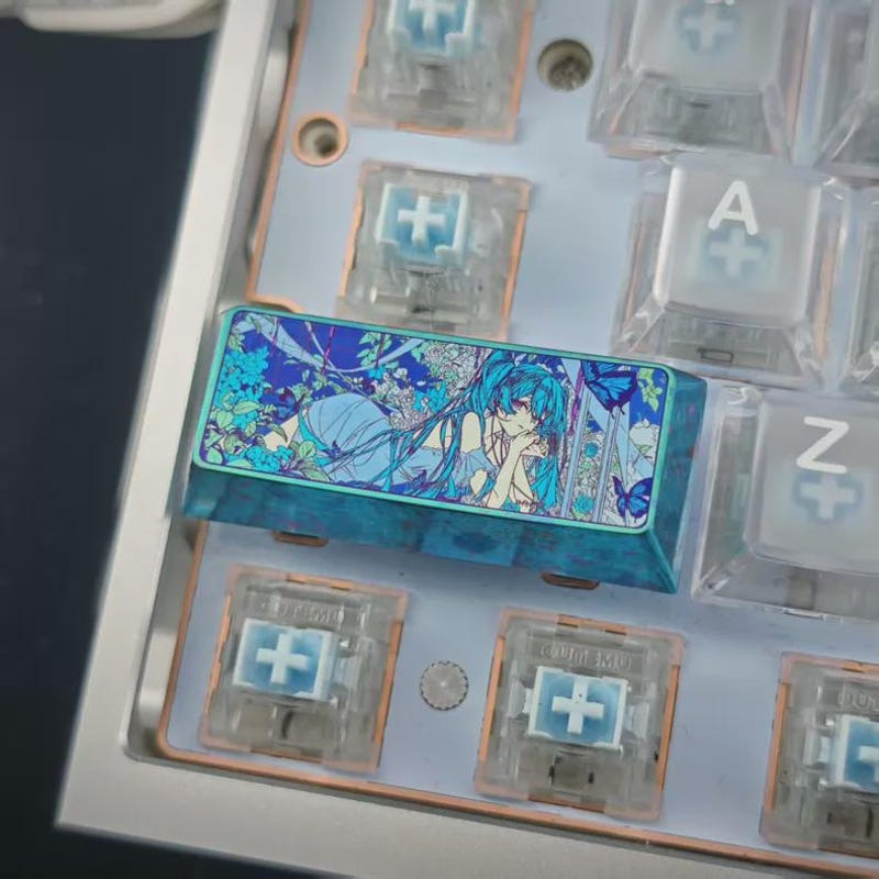 Titanium Keycaps Anime - Etsy