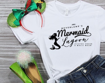 Mermaid's Lagoon Peter Pan geïnspireerd T-shirt, shirt Park Aesthetic Boutique, premium Bella Canvas-kleding