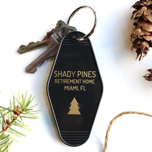 Shady Pines Black Key Tag - Porte-clés Golden Girls