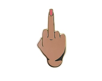 Middle Finger Enamel Pin