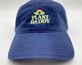 Plant Daddy Dad Hat for Plant Lover - Navy