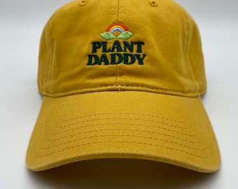 Plant Daddy Dad Hat for Plant Lover - Mustard