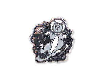 Cosmeownaut Cat Enamel Pin