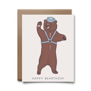 Tarjeta de felicitación del día del oso