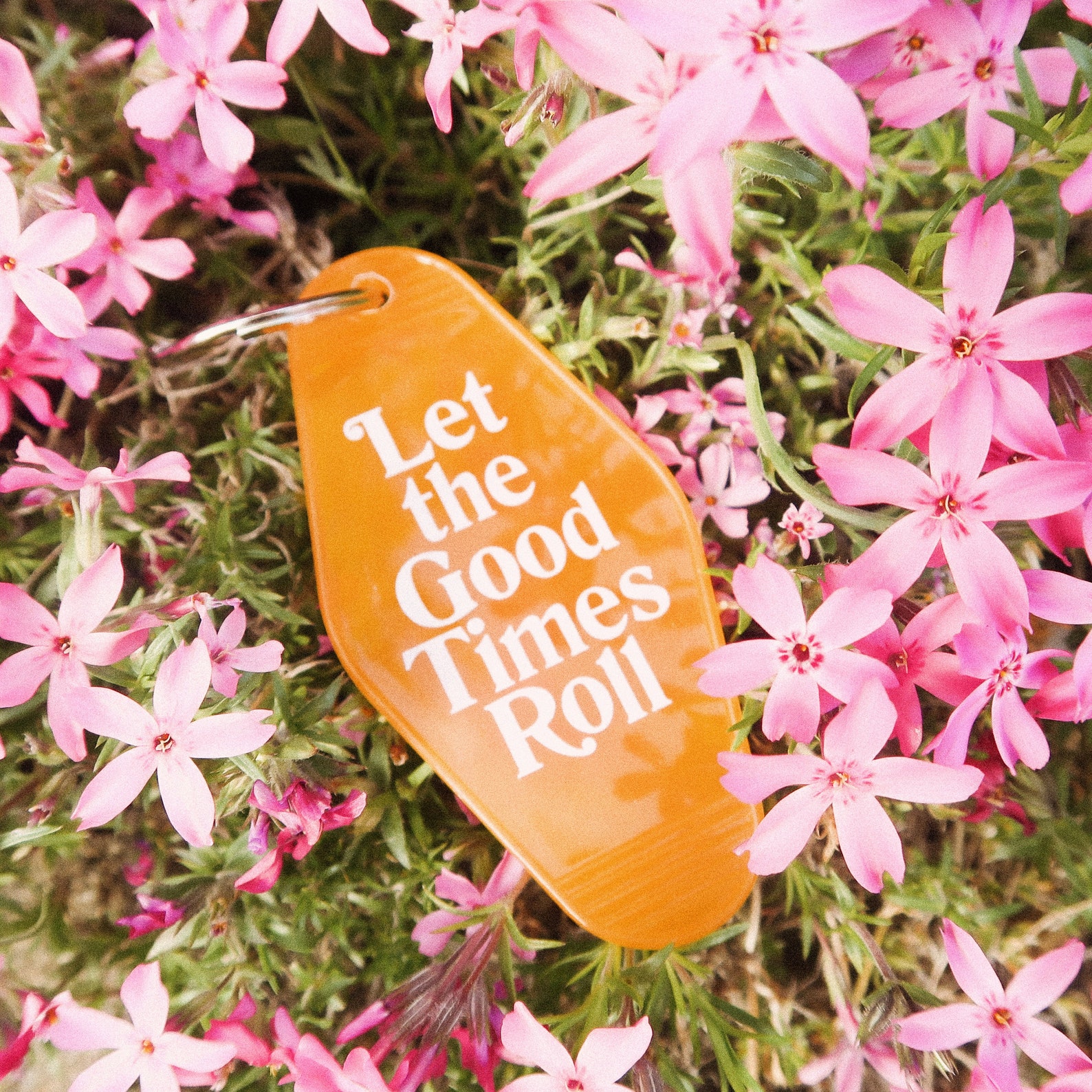 Let the Good Times Roll Key Tag Transparent Orange Keychain Etsy Canada