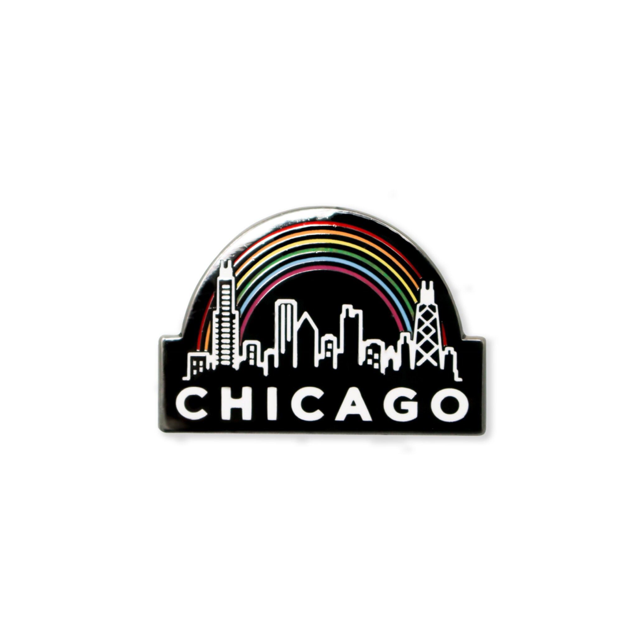 Chicago Pride Enamel Pin Etsy
