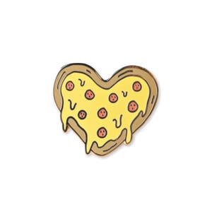 Pizza Heart Enamel Pin