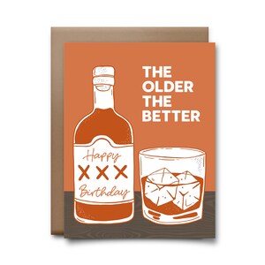 Happy Birthday the Older the Better Greeting Card - Happy Birthday Card