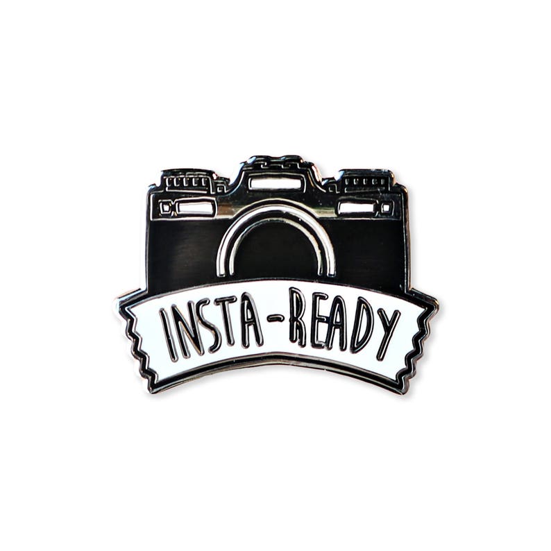 Insta-Ready Enamel Pin Camera Pin image 1