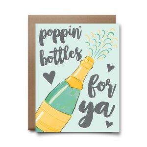 Poppin&#39; Bottles For Ya - Wedding Card