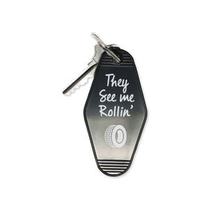 They See Me Rollin&#39; Key Tag - Black Keychain