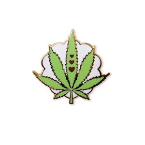 Topfblatt Emaille Pin