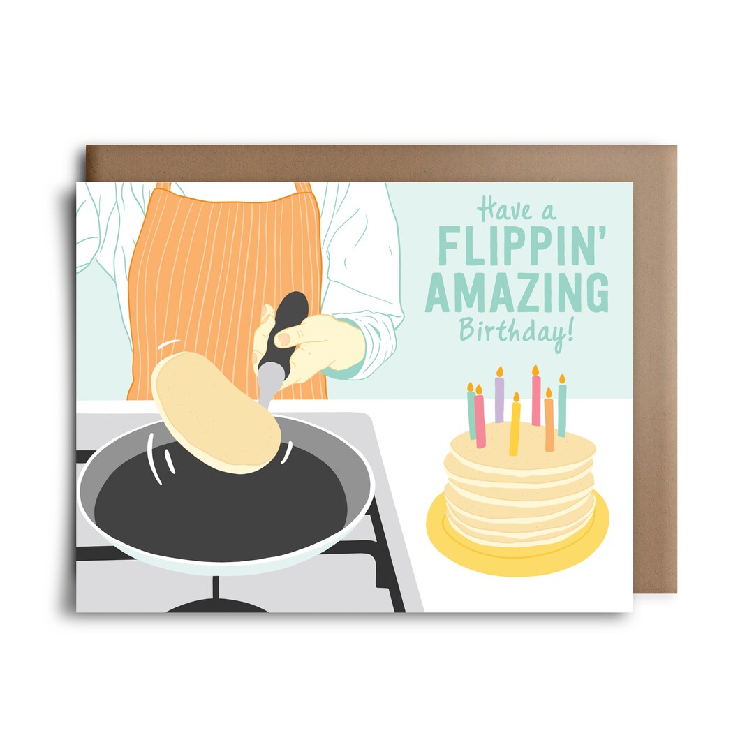 Have a Flippin' Amazing Birthday Greeting Card - Happy Birthday Card - Etsy