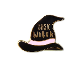 Basic Witch Enamel Pin - Witch Hat Pin