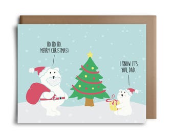 Polar Bears Christmas Card - Boxed Christmas Card Set