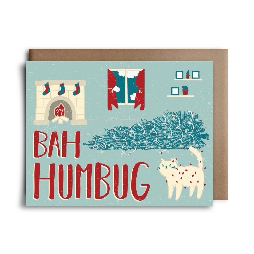 Bah Humbug Christmas Cards 