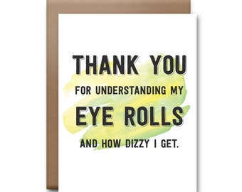 Thank You For My Understanding Greeting Card - Thank You Card
