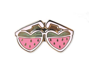 Watermelon Sunnies Summer Enamel Pin