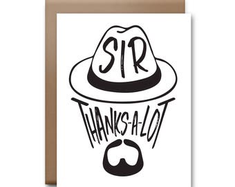 Sir Thanks-A-Lot Greeting Card - Sir Mix-A-Lot Card