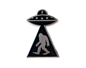 Outerspace Enamel Pin - Sasquatch Alien Pin