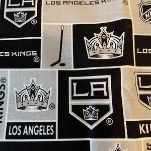 LA Kings Cotton Fabric NHL Fabric Sykes Premium Fabric Kings Fabric