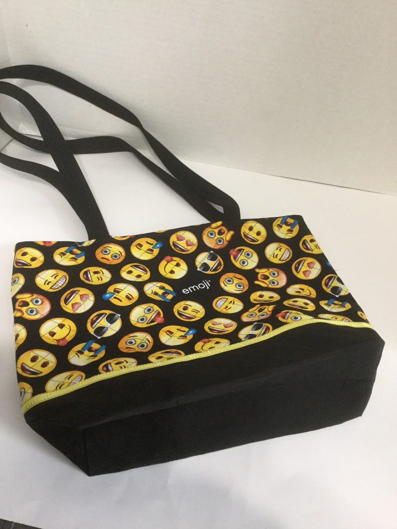 Emoji Quilted Purse Quilted Tote Emoji Tote Bag Market Etsy