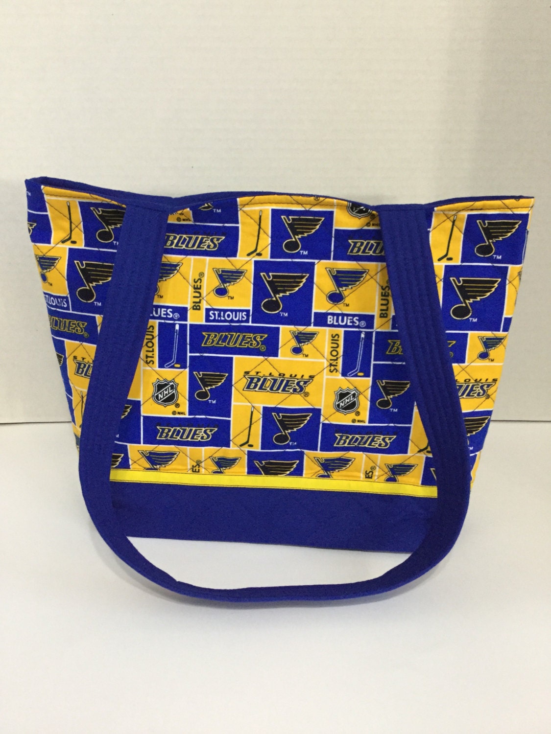 St. Louis Blues Quilted Purse Quilted Tote Market Bag 