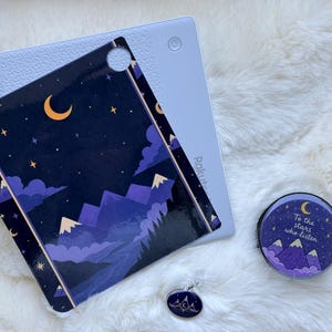 Collection accessoires ACOTAR | Insert + Grip + Bouchon USB-C | Accessoires liseuse Kindle Kobo | Cadeau lectrice Romantasy