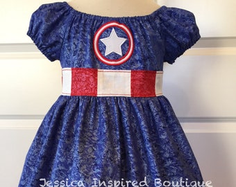 Captain America Costume Dress