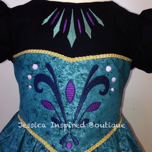 Frozen Inspired Queen Elsa Elsa Coronation Dress Jessica Inspired Boutique image 2